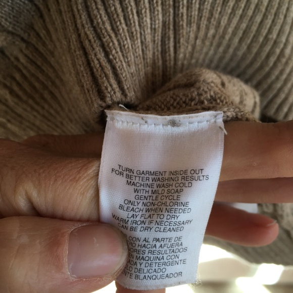 JONES NEW YORK TAN COWL NECK SWEATER L - Picture 3 of 4